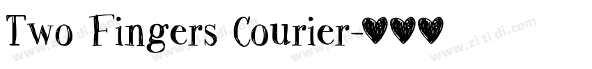 Two Fingers Courier字体转换
